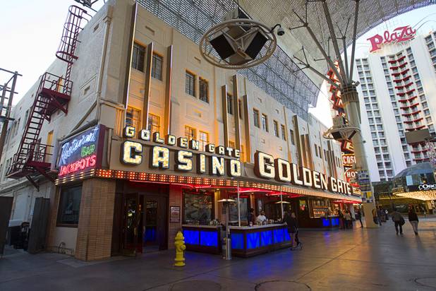 An exterior view of the casino in downtown Las Vegas, Sunday, Jan. 20, 2013.