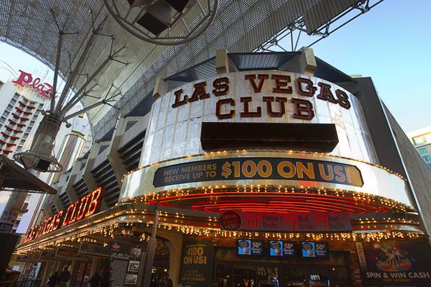 An exterior view of the casino in downtown Las Vegas, Sunday, Jan. 20, 2013.