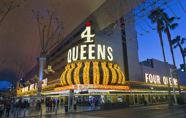 An exterior view of the Four Queens casino in downtown Las Vegas, Sunday, Jan. 20, 2013.