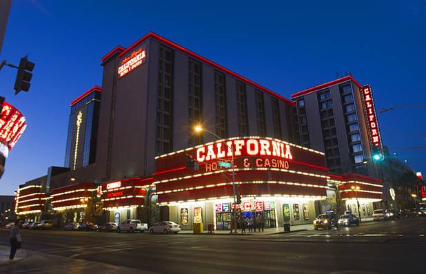 An exterior view of the California casino in downtown Las Vegas, Sunday, Jan. 20, 2013.
