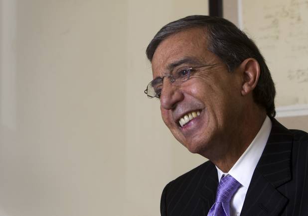 Mariano Lemus Gas, Mexican consul in Las Vegas, smiles during an interview in his office at the Mexican Consulate at Hoover Avenue and Sixth Street Thursday, Jan. 24, 2013. Lemus Gas is leaving after eight years in Las Vegas. STEVE MARCUS
