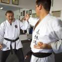 Karate master Dan Sawyer