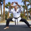 Karate master Dan Sawyer