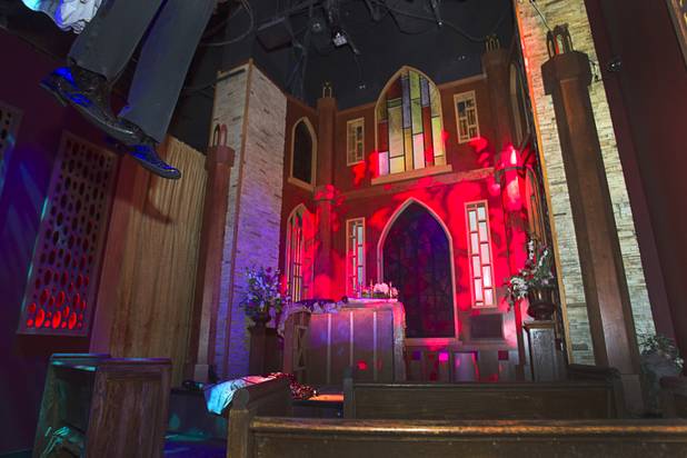 A view of the chapel in Eli Roths Goretorium Sunday, Jan. 27, 2013.