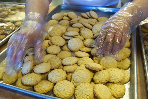 Gluten-free sugar cookies are shown at Jadon Foods, 4343 N. Rancho Drive, Wednesday, Jan. 30, 2013. Jadon Foods is a gluten-free bakery that also specializes in diabetic-friendly and dairy-free baked goods.