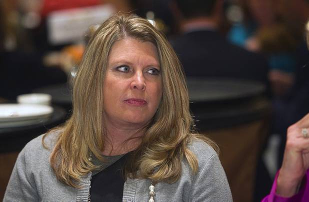 Noth Las Vegas mayor Sherri Buck attends the Henderson State of the City address at Green Valley Ranch Station Casino Thursday, Jan. 31, 2013.