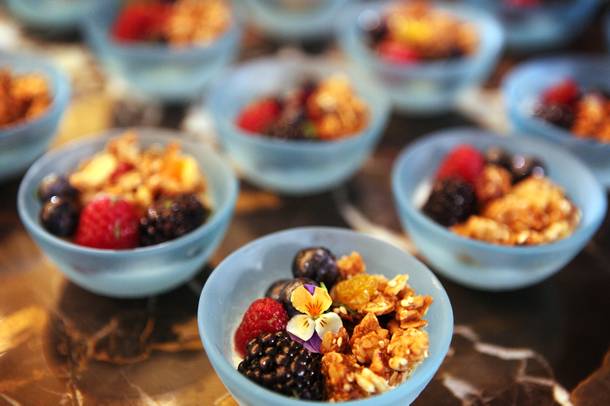Granola that is part of the breakfast menu at the new Nobu Restaurant at Caesars Palace in Las Vegas on Friday, February 1, 2013.