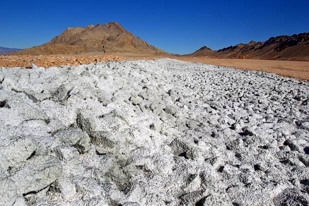 Grouted riprap is shown during a tour of Sunrise Landfill Tuesday, Feb. 5, 2013. In 1998, a storm damaged the landfill cap, sending waste into the Las Vegas Wash and Lake Mead. The tour marked the completion of $36 million in storm control construction.