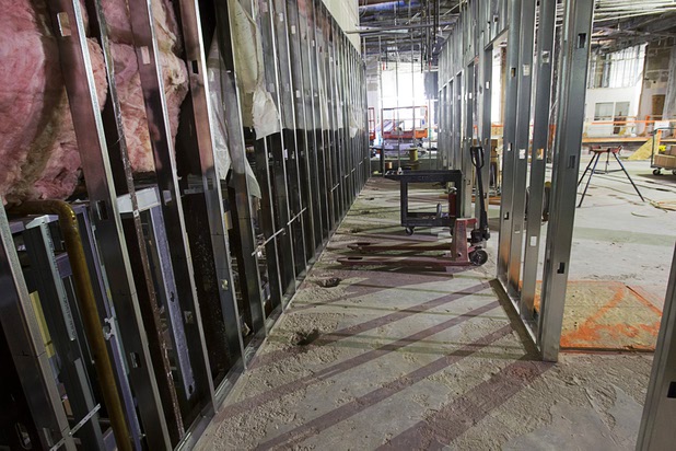 A view of what will be restrooms during construction of Carmine's in the Forum Shops at Caesars Palace Tuesday, Feb. 5, 2013. Carmine's will be opening in late Spring or Summer 2013 in the space that used to be the Planet Hollywood Cafe. Carmines is an Italian, family-style restaurant with locations in New York City, Atlantic City, New Jersey, Nassau Bahamas, and Washington DC.