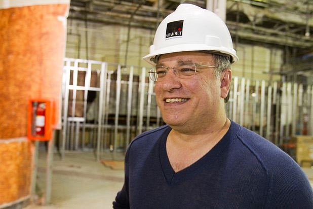 Jeffery Bank, CEO of the Alicart Restaurant Group, smiles during a tour of construction at Carmine's in the Forum Shops at Caesars Palace Tuesday, Feb. 5, 2013. Carmine's will be opening in late Spring or Summer 2013 in the space that used to be the Planet Hollywood Cafe. Carmines is an Italian, family-style restaurant with locations in New York City, Atlantic City, New Jersey, Nassau Bahamas, and Washington DC.