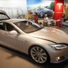 A Tesla Model S is shown in the showroom at Washington Square Mall on July 20, 2012, in Portland, Ore. Tesla Motors produces electric cars that can go from 0 to 60 mph in less than 6 seconds, all without a drop of gasoline. 