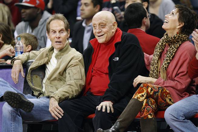 Former UNLV head coach Jerry Tarkanian watches the Runnin' Rebels take on New Mexico Saturday, Feb. 9, 2013 at the Thomas & Mack Center. UNLV beat New Mexico 64-55.