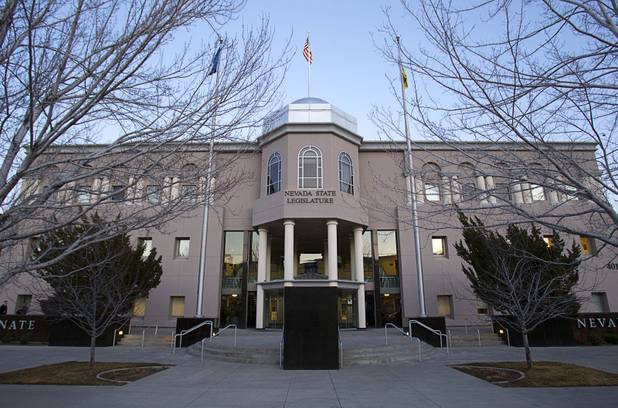 A view of the Nevada State Legislature building in Carson City Monday, Feb. 11, 2013.