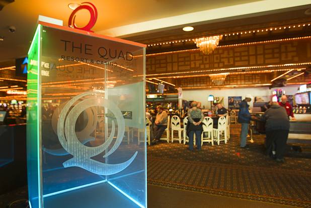 A view of the casino floor at the Quad, formerly the Imperial Palace, on the Las Vegas Strip Wednesday, Feb. 13, 2013.