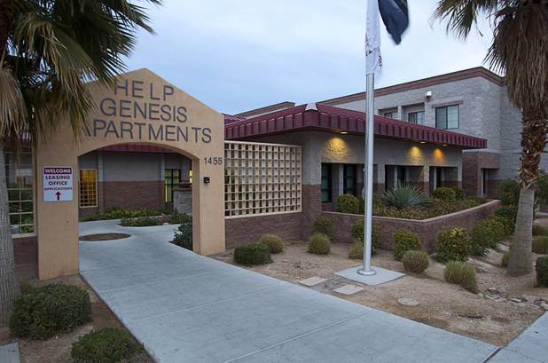 A view of the HELP Las Vegas Genesis Apartments on North Main Street Tuesday, Feb.19, 2013. HELP USA is a national developer of housing for homeless and low-income populations including families, victims of domestic violence, and veterans.