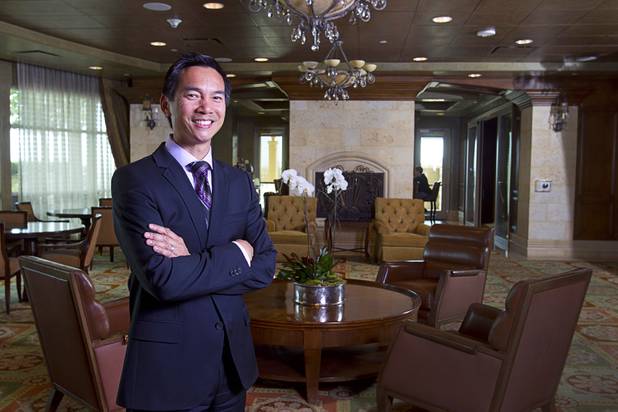 Randy Char, senior vice president of operations at One Queensridge Place, stands in a common area at the luxury condo development near Summerlin on Tuesday, Feb. 19, 2013. The development is starting to see sales pick up after falling to almost nothing during the recession.