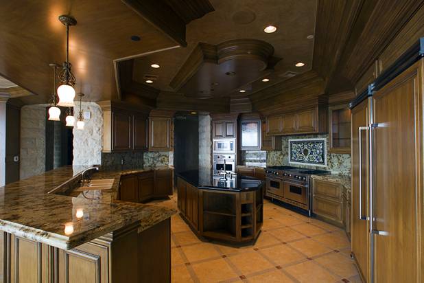 A penthouse kitchen is shown at One Queensridge Place, a luxury condo development near Summerlin, Tuesday, Feb. 19, 2013. The development is starting to see sales pick up after falling to almost nothing during the recession.