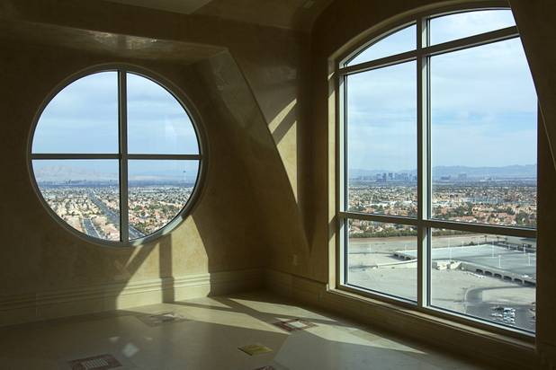 Views from a penthouse at One Queensridge Place, a luxury condo development near Summerlin, Tuesday, Feb. 19, 2013. The development is starting to see sales pick up after falling to almost nothing during the recession.