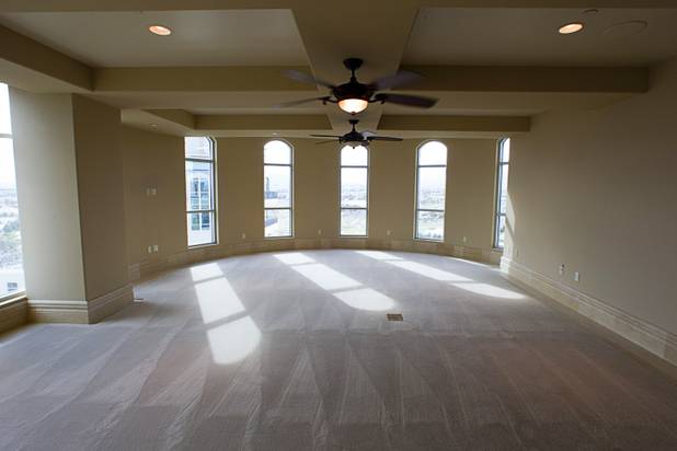A master bedroom in a penthouse at One Queensridge Place, a luxury condo development near Summerlin, Tuesday, Feb. 19, 2013. The development is starting to see sales pick up after falling to almost nothing during the recession.