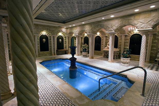 A view of the pool at the men's spa at One Queensridge Place, a luxury condo development near Summerlin, Tuesday, Feb. 19, 2013. The development is starting to see sales pick up after falling to almost nothing during the recession.
