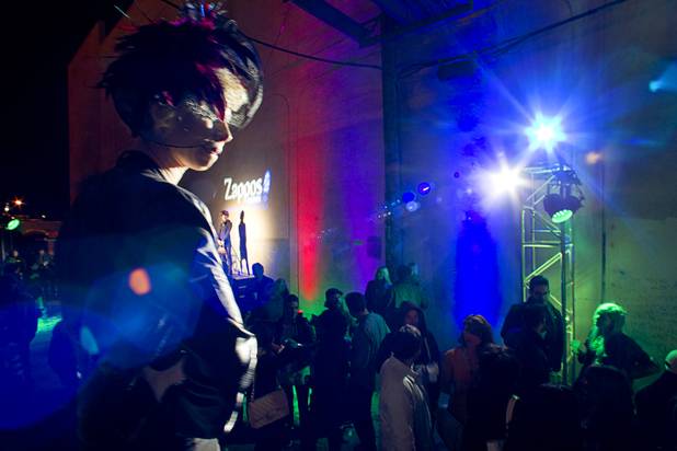 The scene at the second annual Fashion Alley, a nightlife party event, in downtown Las Vegas Wednesday, Feb. 20, 2013.