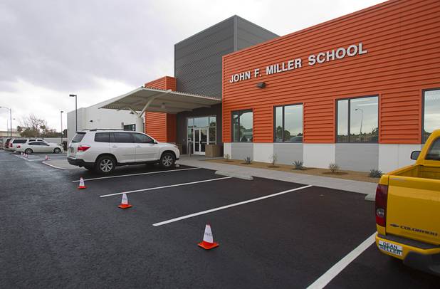 An exterior view of the new John F. Miller School, a school which serves students with disabilities and special needs, Wednesday Feb. 20, 2013. The school has been nominated for a national design award.
