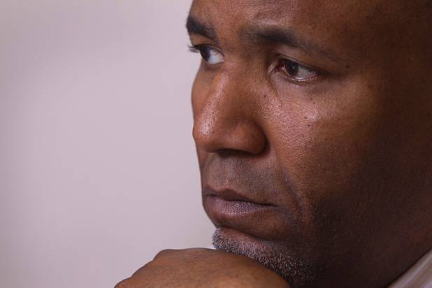 Rudy Gibson remembers his younger brother Stanley during an interview in his attorney's office in Henderson Thursday, Feb. 21, 2013. Stanley Gibson was killed in an officer-involved shooting in December of 2011.