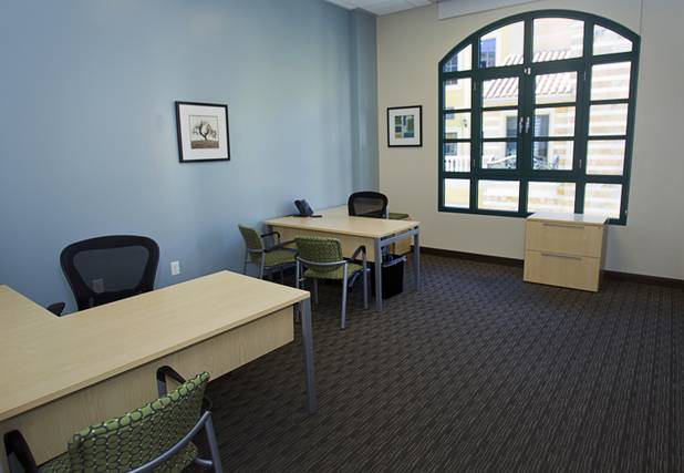 An office space is shown at the Tivoli Village Executive Suites Tuesday, Feb. 25, 2013.