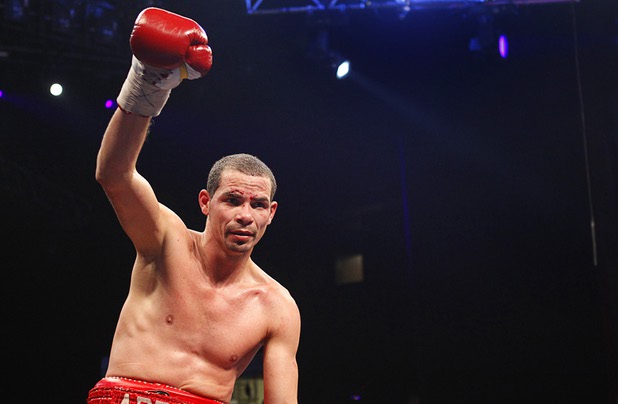 Richard Abril of Cuba is carried around the ring after defending his WBA lightweight title against Sharif Bogere of Uganda at the Hard Rock Hotel in Las Vegas, Nevada March 2, 2013. Abril retained his title with an unanimous decision victory.