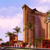 An artist rendering of the planned Resort World Las Vegas at the site of the old Stardust.