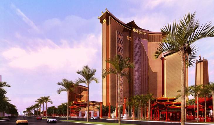 An artist rendering of the planned Resort World Las Vegas at the site of the old Stardust.