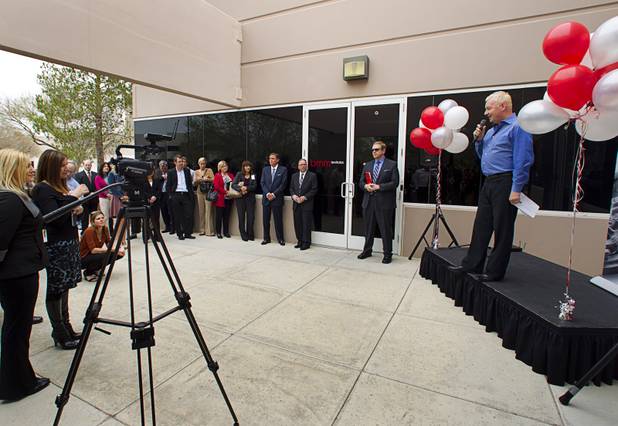 Martin Storm, BMM global president and CEO, speaks during the opening of the BMM Testlabs new world headquarters in Las Vegas Thursday, March 7, 2013. BMM employs more than 200 people in 12 countries and operates 11 gaming labs, serving more than 400 gaming jurisdictions.