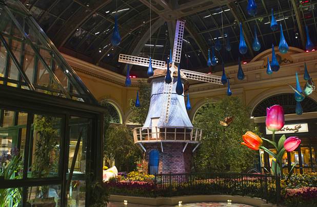 A view of the 2013 Spring exhibit at the Conservatory & Botanical Gardens in the Bellagio Monday, March 11, 2013.
