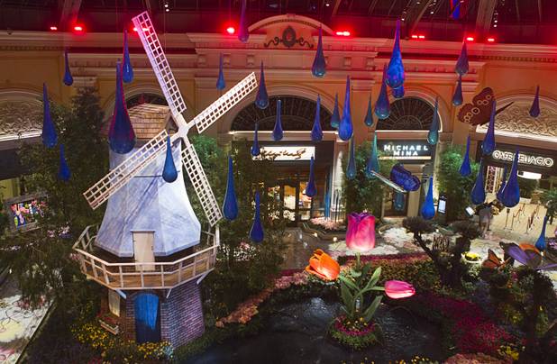 A view of the 2013 Spring exhibit at the Conservatory & Botanical Gardens in the Bellagio Monday, March 11, 2013.
