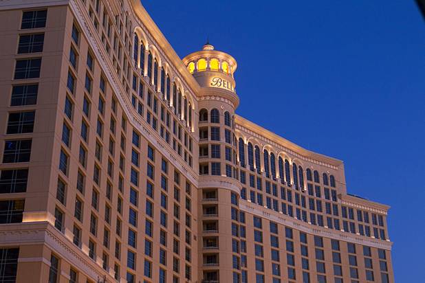 An exterior view of the Bellagio Monday, March 11, 2013.
