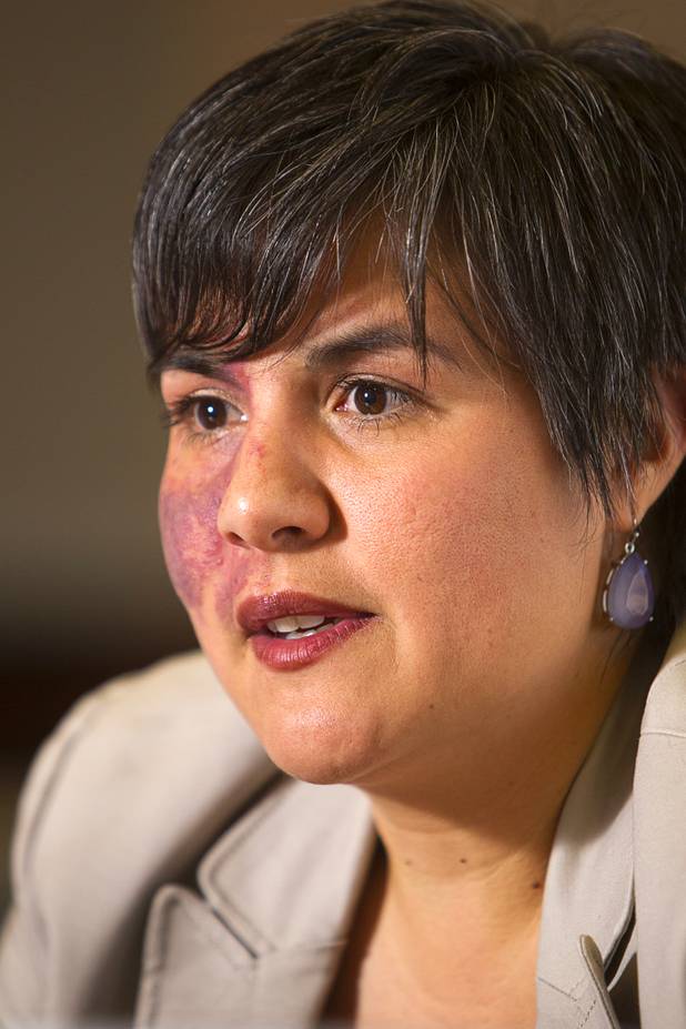 Elisa Villanueva Beard, co-chief executive director for Teach For America, speaks to the Las Vegas Sun editorial board at the Sun offices in Henderson Wednesday, March 13, 2013.