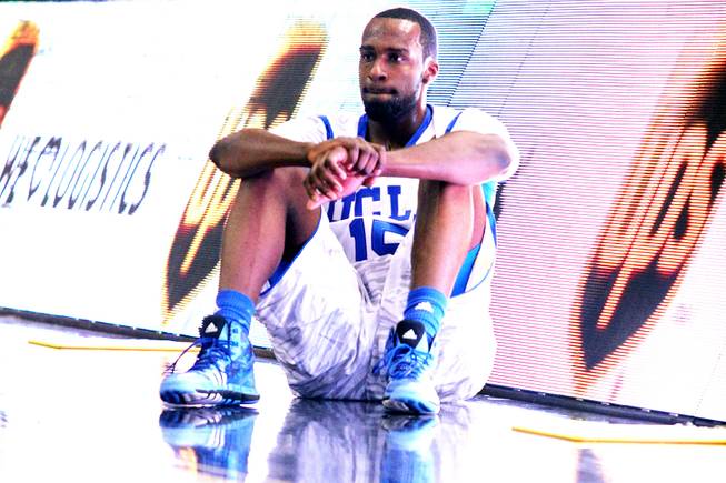 UCLA forward Shabazz Muhammad waits to enter during their Pac-12 Basketball Tournament game against Arizona State Thursday, March 14, 2013 at the MGM Grand Garden Arena.