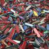 In this Sept. 26, 2006, file photo, knives of all sizes and types are piled in a box at the Georgia Surplus Property Division store in Tucker, Ga., and are just a few of the hundreds of items discarded at the security checkpoints of Hartsfield-Jackson Atlanta International Airport that will be for sale at the store. 