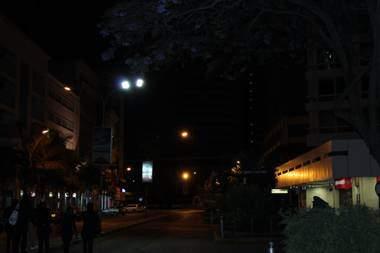 The streets of Nairobi, Kenya at about 2 a.m. local time.