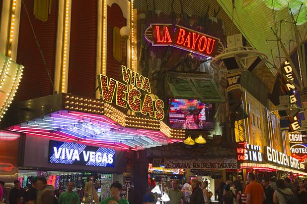 The exterior of La Bayou and Viva Las Vegas in the Fremont Street Experience March 16, 2013. 