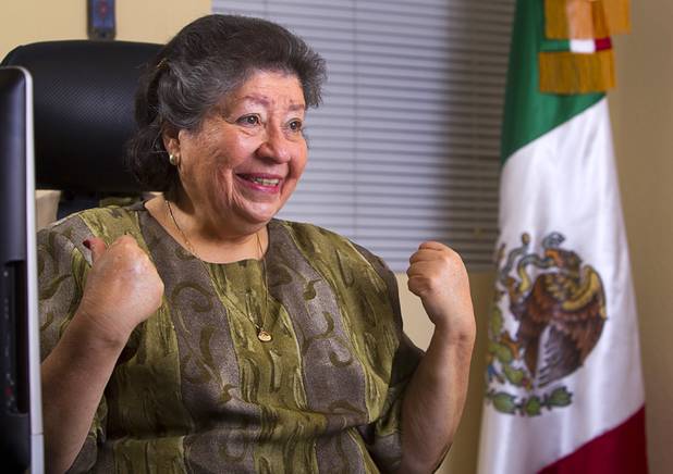 Deputy Consul Laura Espinosa responds to a question during an interview at the Mexican Consulate in downtown Las Vegas, Tuesday, March 26, 2013.