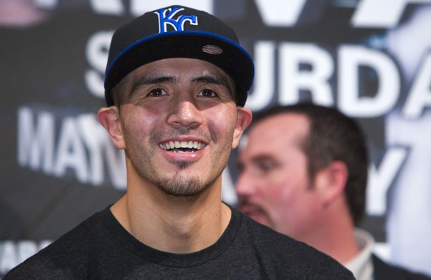 Light welterweight boxer Brandon Rios attends a final news conference at the Mandalay Bay Thursday, March 28, 2013. Rios meets Mike Alvarado for a rematch at the Mandalay Bay Events Center Saturday.