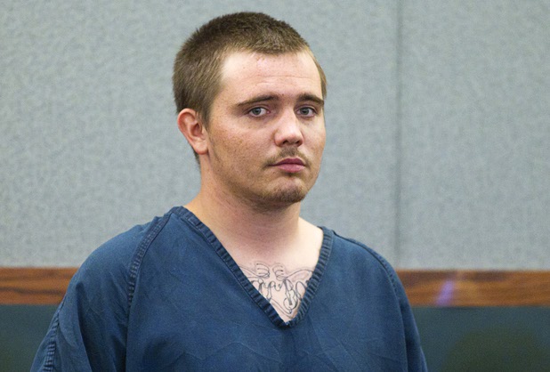 Gage James Lindsey, 18, appears in court at the Regional Justice Center Thursday, April 4, 2013. Lindsey is facing charges related to a Monday, April 1, 2013, crash at the Egg & I restaurant that injured 10 people.