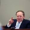Sands Chairman and CEO Sheldon Adelson testifies on the witness stand at the Regional Justice Center Thursday, April 4, 2013.