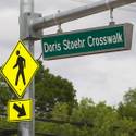 Crosswalk Is Dedicated To Doris Stoehr