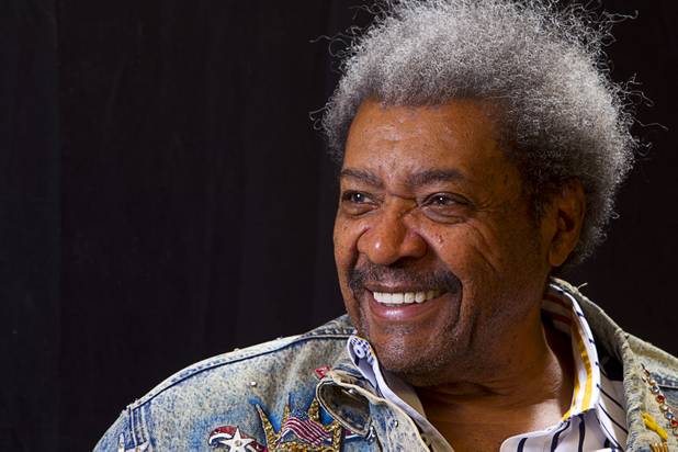 Boxing promoter Don King smiles during an exclusive interview in his Treasure Island penthouse Thursday, April 11, 2013.