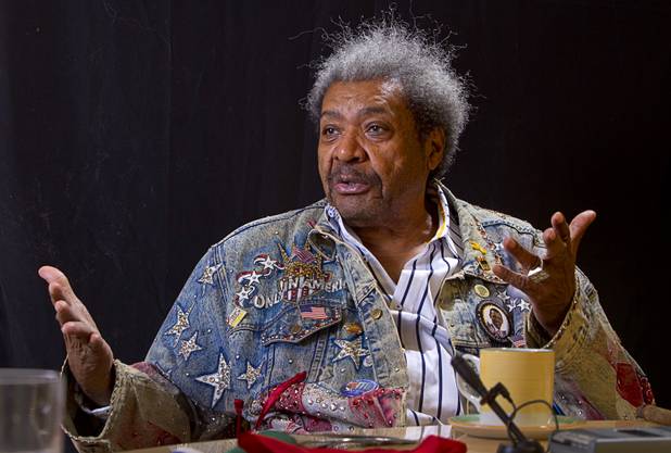 Boxing promoter Don King responds to a question during an exclusive interview in his Treasure Island penthouse Thursday, April 11, 2013.