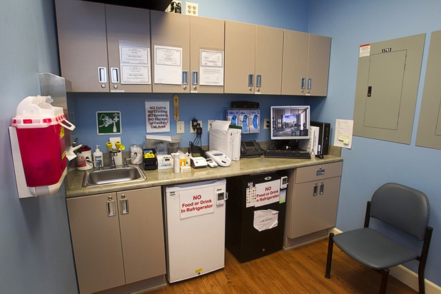 A lab is shown at a Southwest Medical Associates clinic inside a Walmart, 300 E. Lake Mead Pkwy., in Henderson Thursday, April 11, 2013.
