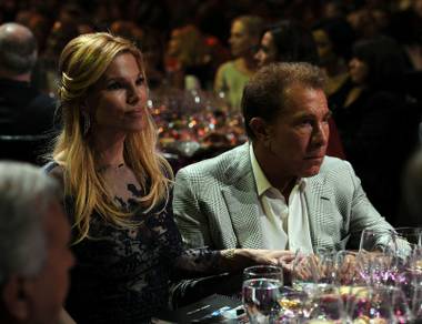 Andrea and Steve Wynn attend the 2013 Keep Memory Alive “Power of Love” Gala celebrating the joint 80th birthdays of Sir Michael Caine and Quincy Jones at MGM Grand Garden Arena on Saturday, April 13, 2013.