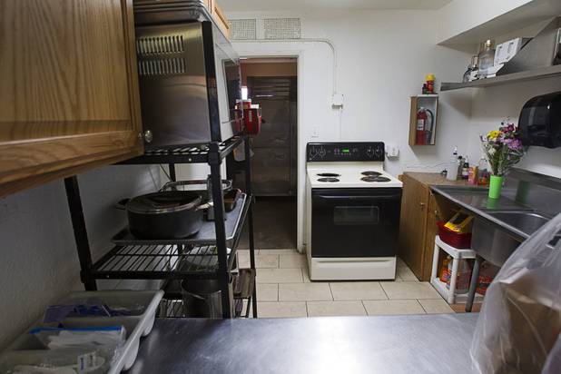 A view of the kitchen at Casa de Luz, a small church in the Naked City area Monday, April 15, 2013. The church, which currently services about 1,800 area residents with a food pantry, is beginning on a major renovation project.